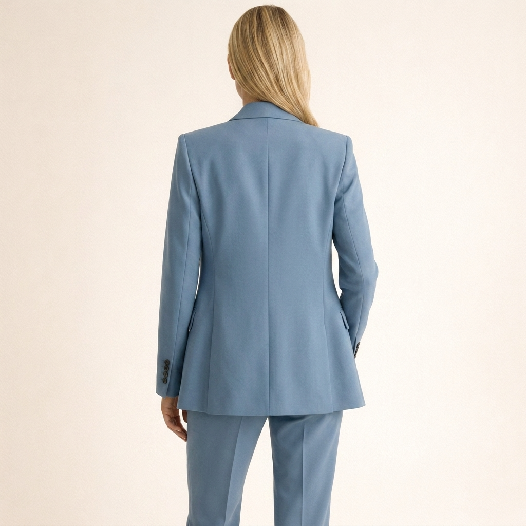 Two-piece set consisting of a fitted women's blazer and wide-leg pants - J&B; - 12 - Elvaroza.com