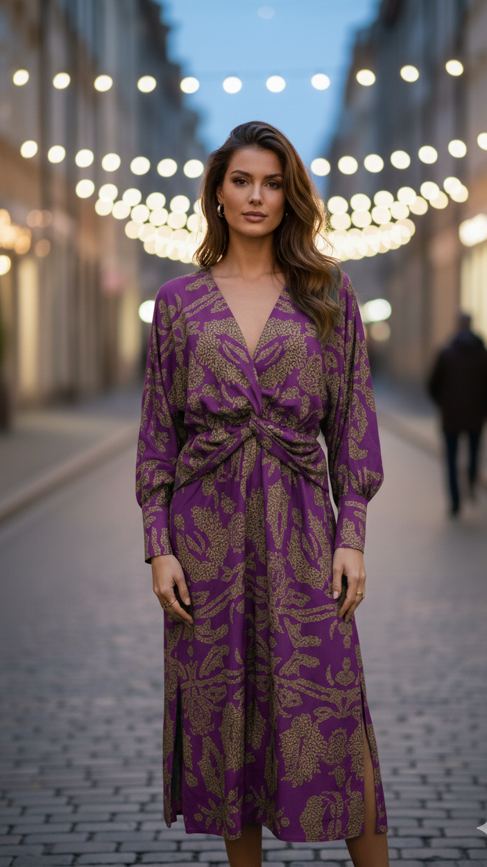 Charlotte – Elegantes Kleid mit Blumenmuster für Damen - Image 4