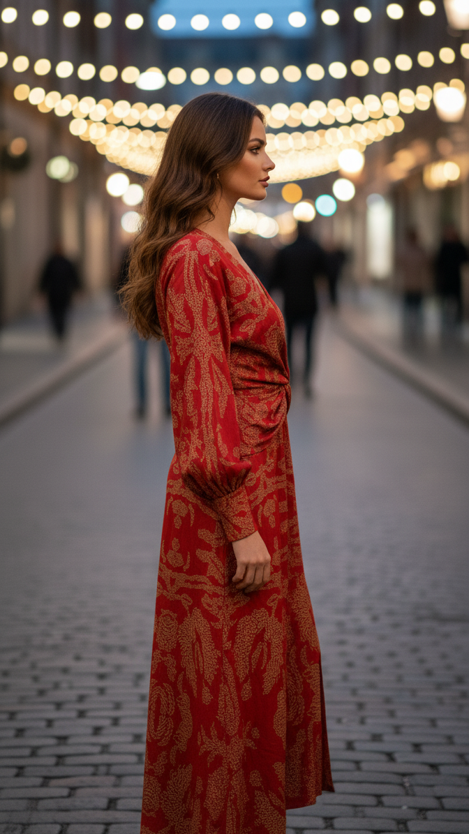 Charlotte – Elegantes Kleid mit Blumenmuster für Damen - Image 10