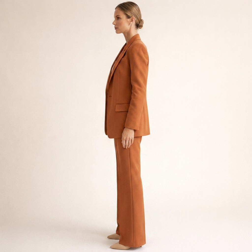 Two-piece set consisting of a fitted women's blazer and wide-leg pants - J&B; - 18 - Elvaroza.com