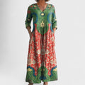 Marie – Women Vintage floral print Dress - Image 1