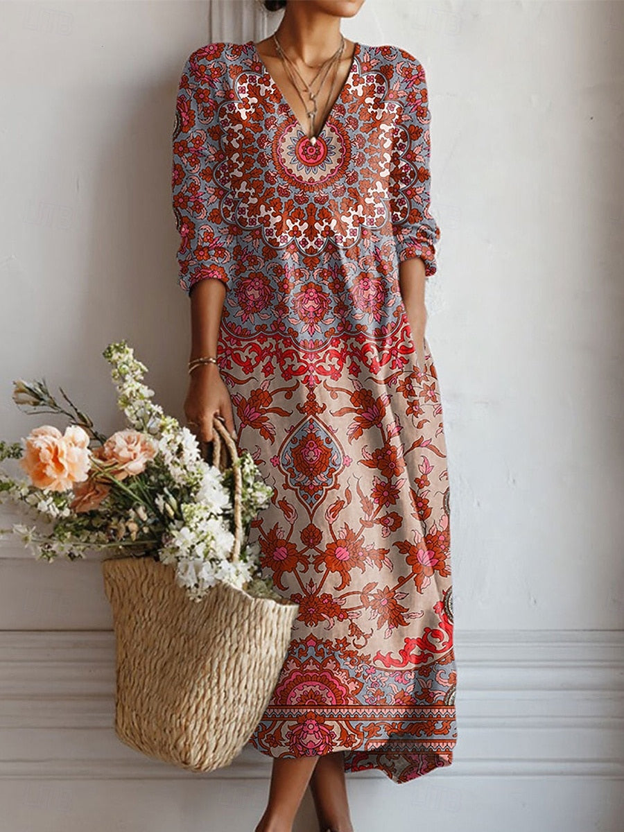 Britta – Floral Maxi Dress - Image 1