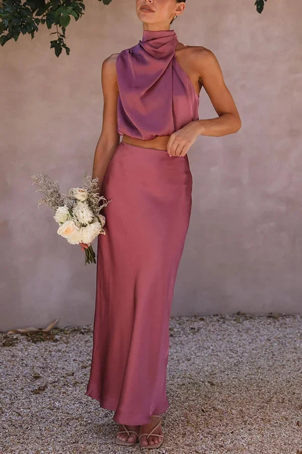 Lea – Flowing Skirt Wedding Guest Dress - Image 2