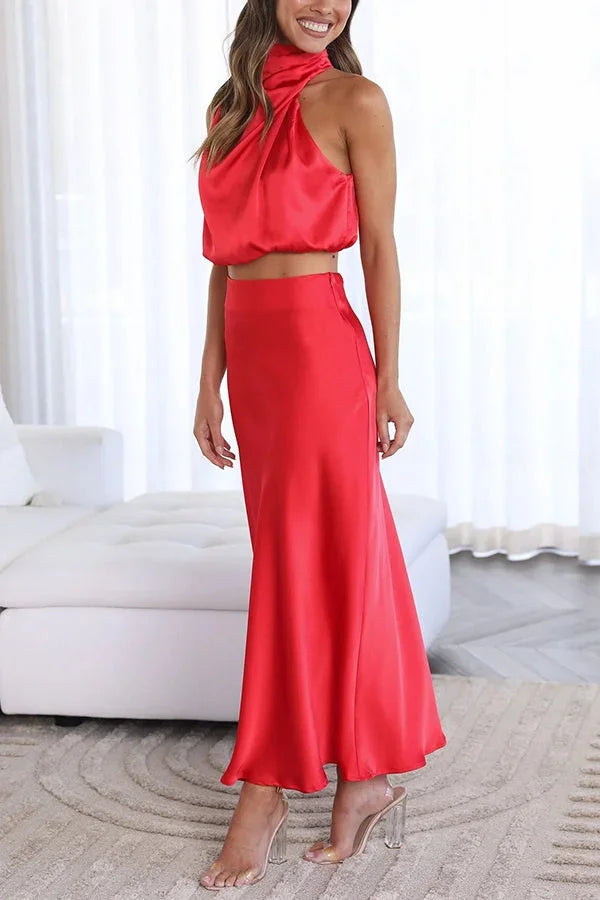 Lea – Flowing Skirt Wedding Guest Dress - Image 18