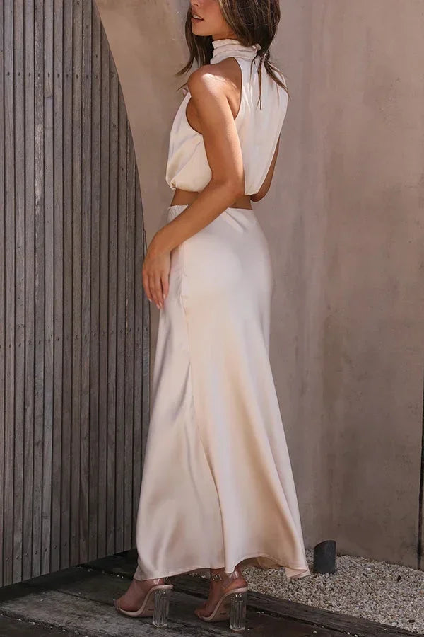 Lea – Flowing Skirt Wedding Guest Dress - Image 4