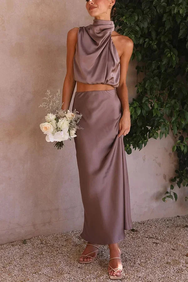 Lea – Flowing Skirt Wedding Guest Dress - Image 11