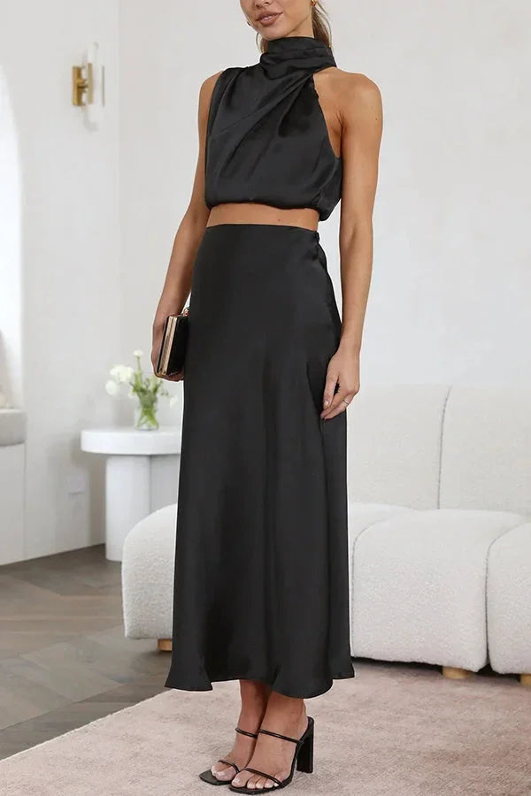 Lea – Flowing Skirt Wedding Guest Dress - Image 13