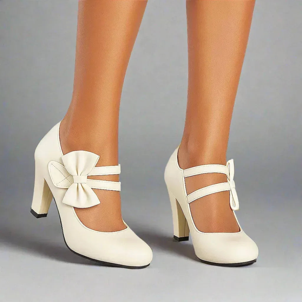 Elise – Elegant Bow Detail Heels - Image 8