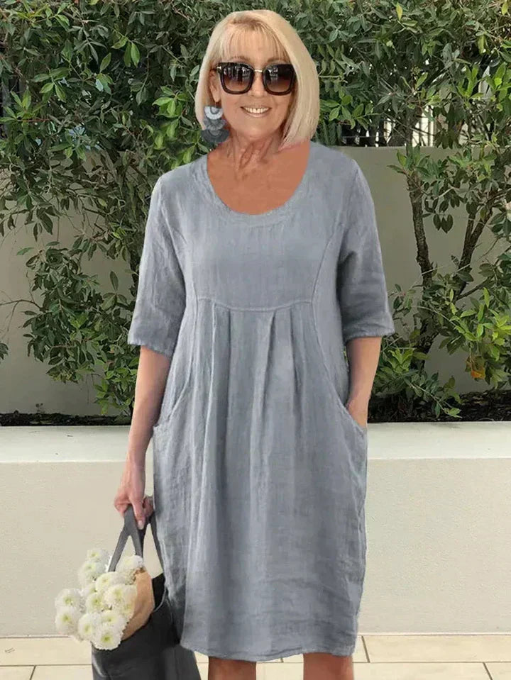 Sandra – Women Loose with Pockets Dress - Image 3