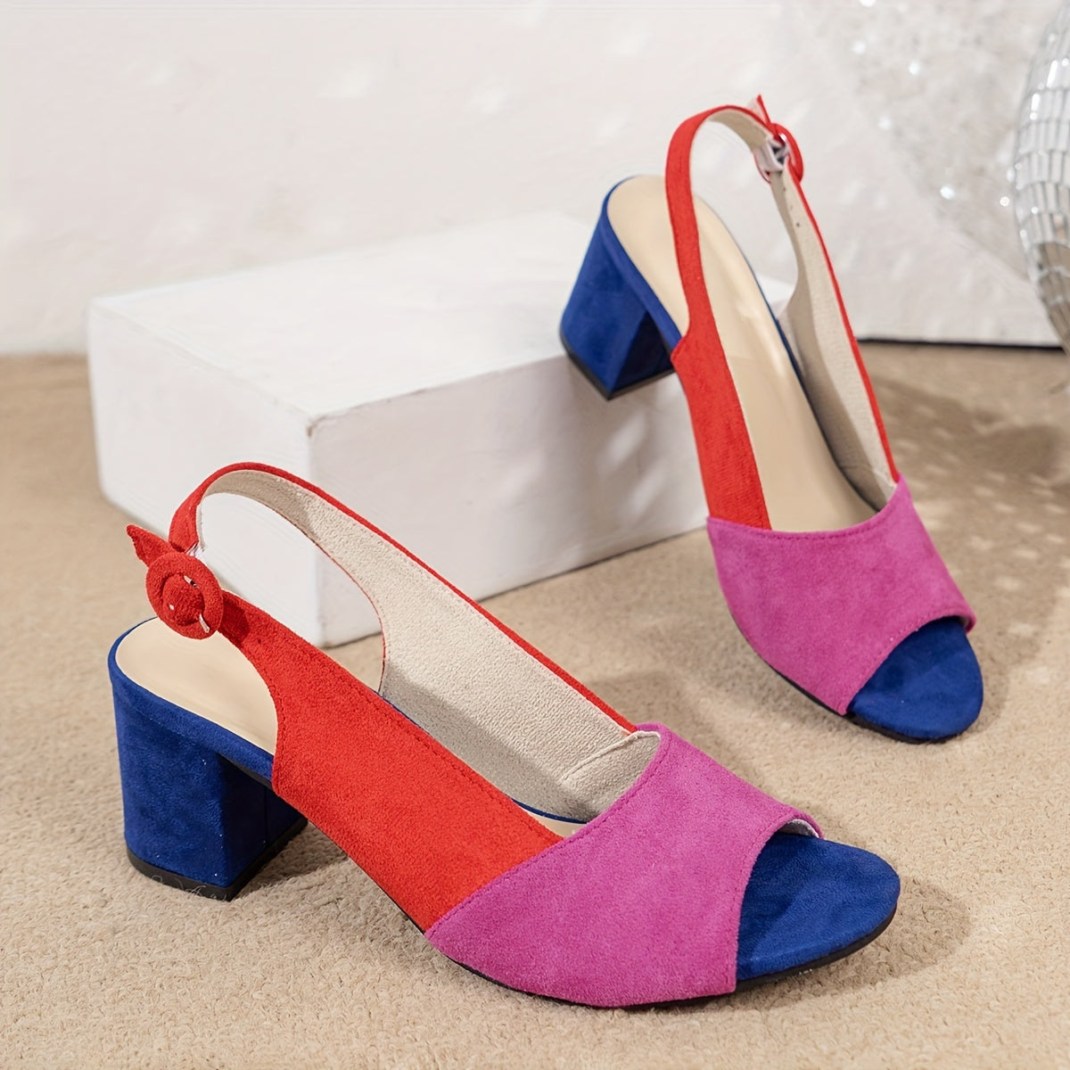 Lea – Women Slingback Block Heels - Image 7