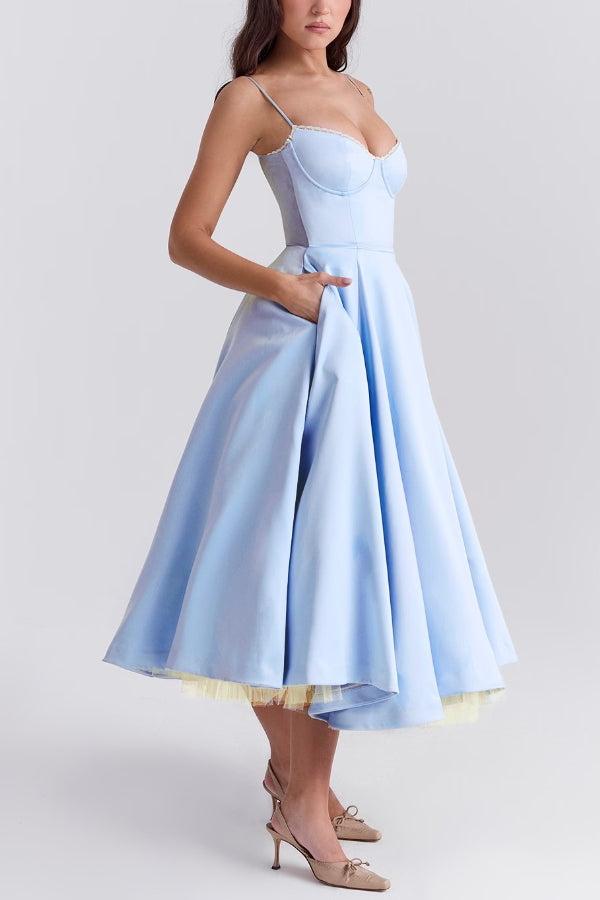 Marie – Strapless V-neck sleeveless Dress - Image 38