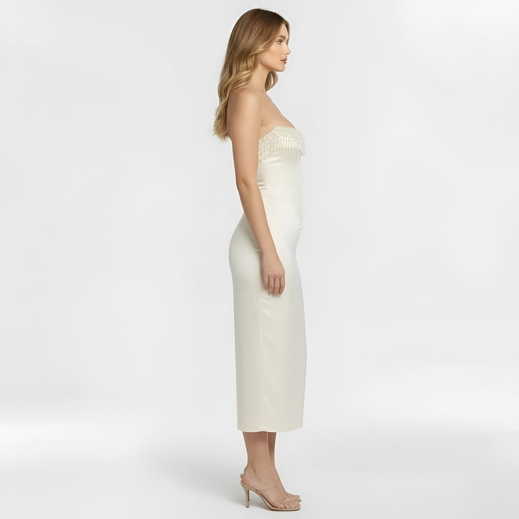 Leah – Women Strapless Corset Dress - Image 3