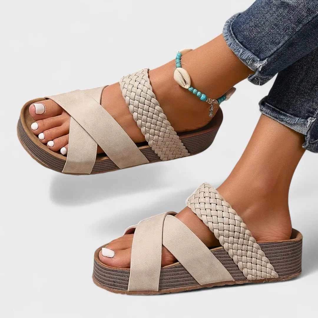 Cecilia – Stylish Cross-Strap Sandals - Image 4