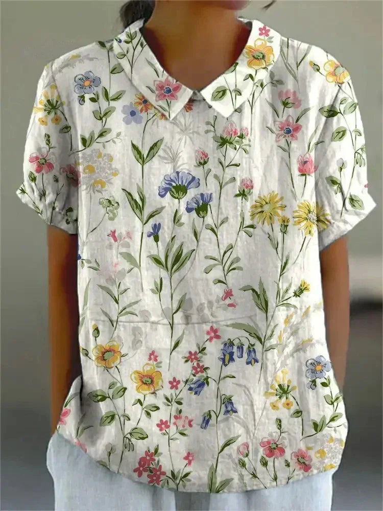 Laura – Floral Embroidered Blouse - Image 6