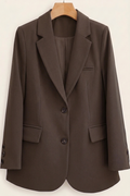 Women's Blazers with Two-Button Closure and Flap Pockets - J&B; - 1 - Elvaroza.com