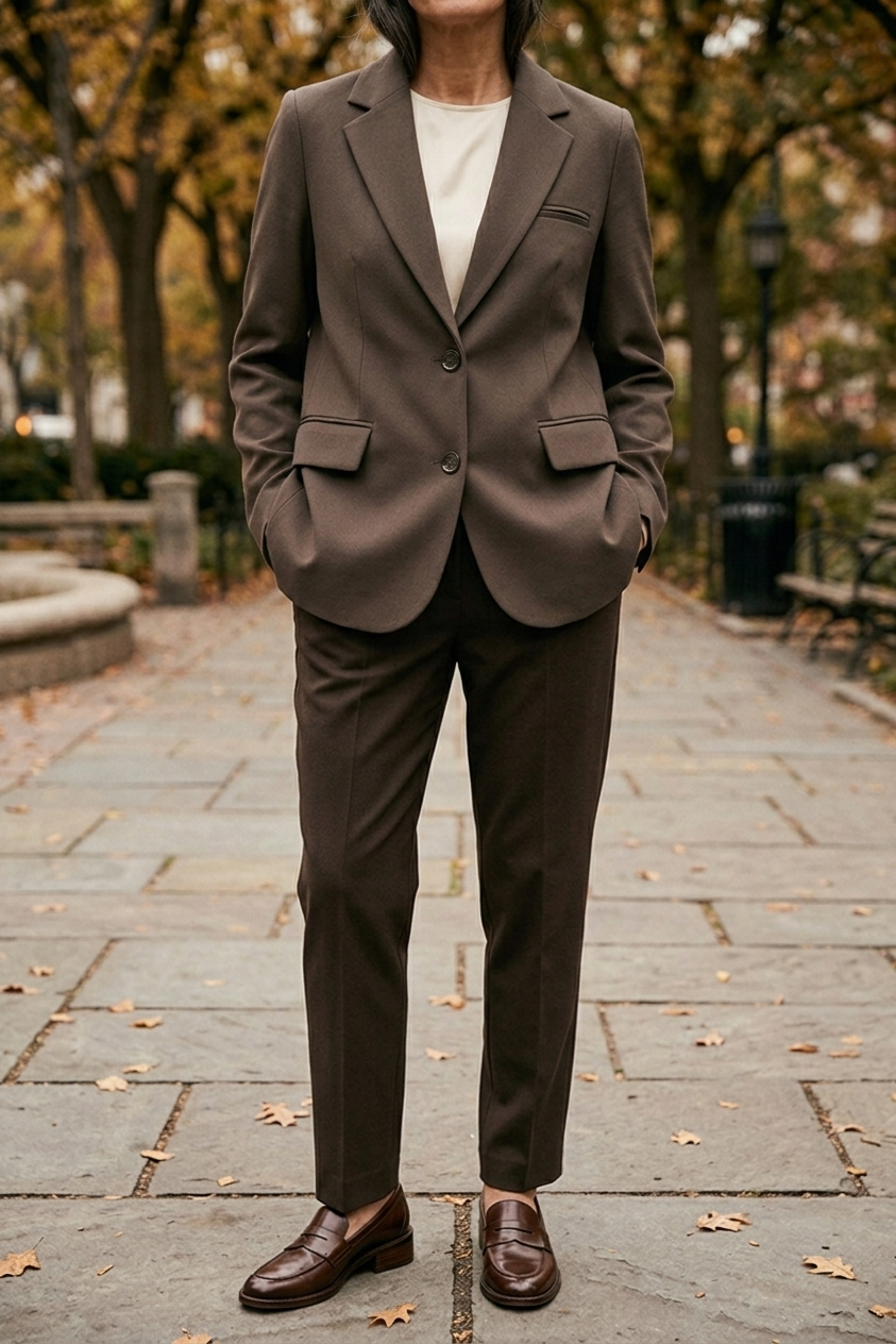 Women's Blazers with Two-Button Closure and Flap Pockets - J&B; - 6 - Elvaroza.com