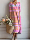 Vanessa – Striped Summer Dress - Image 1