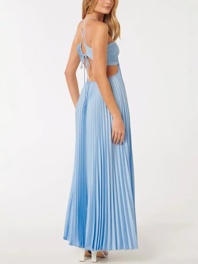 Mia – Pleated Sleeveless Dress - Image 5