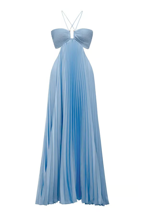 Mia – Pleated Sleeveless Dress - Image 7