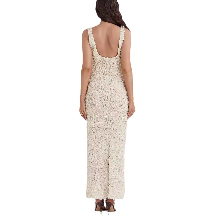 Stefanie – Wide Straps Ethereal Lace Dress - Image 6