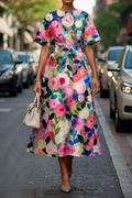 Lila – Women Elegant Floral Print Dress