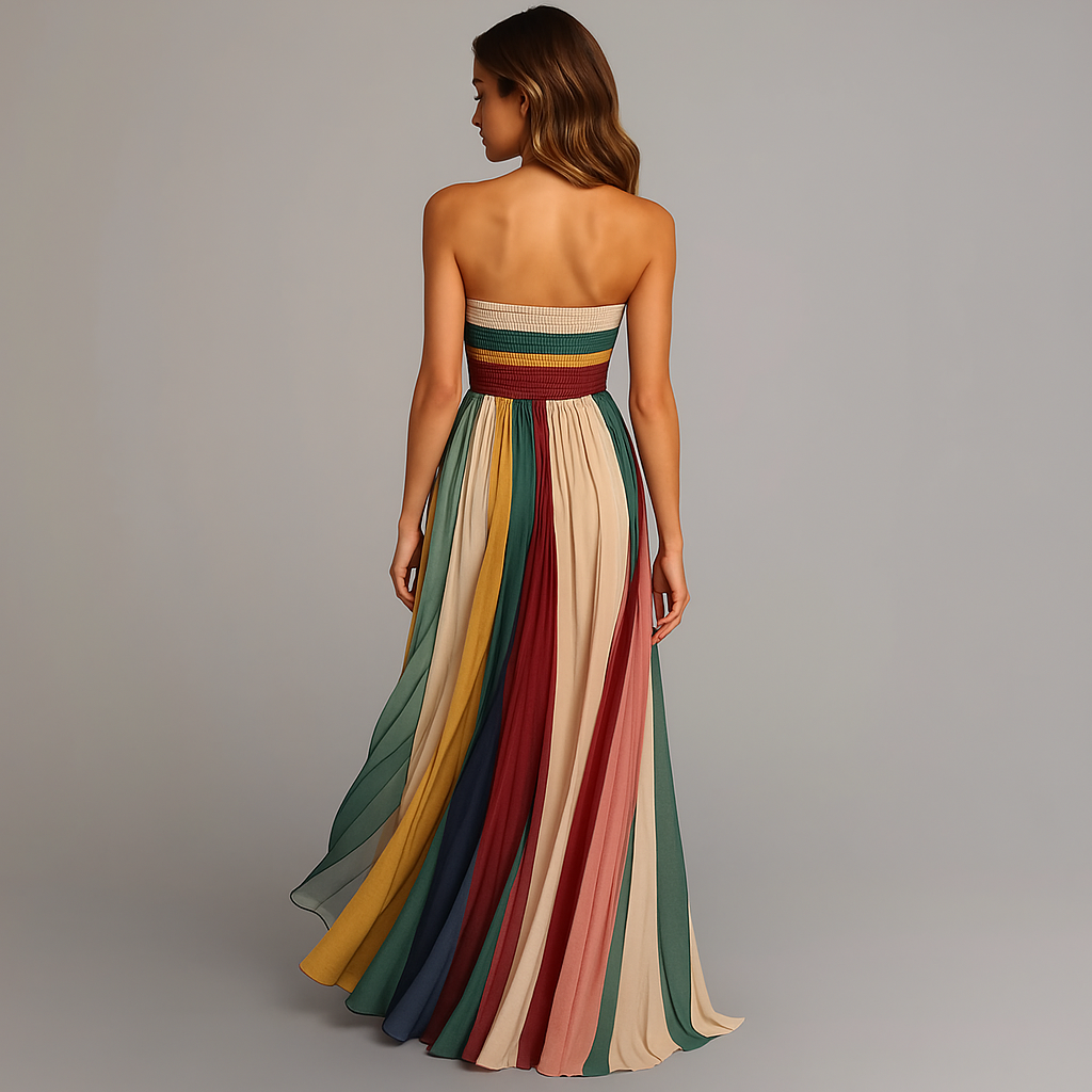 Christina– Women Floral Print Wedding Guest Dress - Image 4