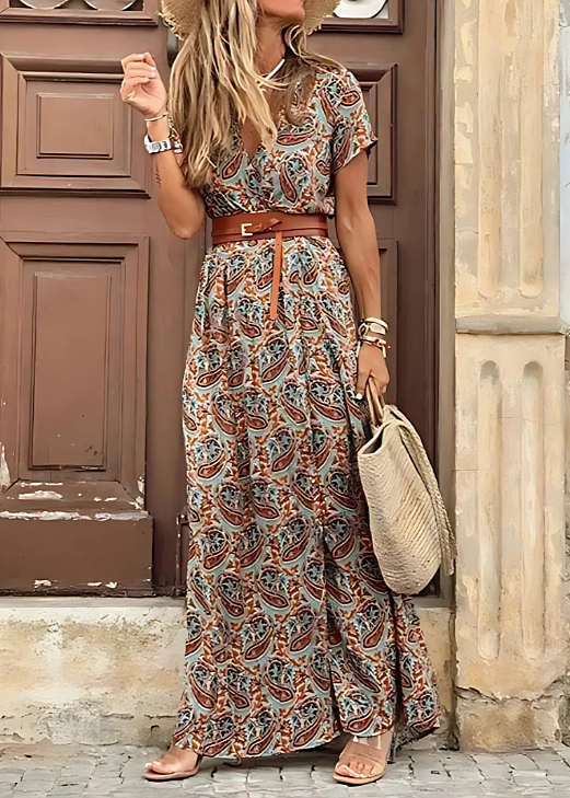 Claudia – Women Floral Print Maxi Dress - Image 5