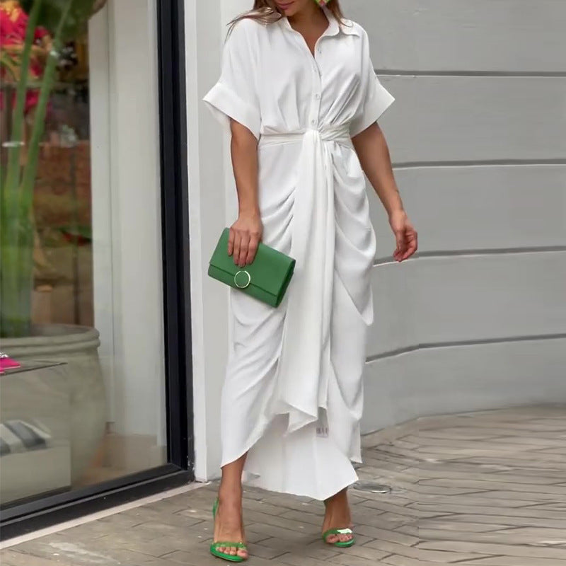 Elena – Women Elegant Button-Up Maxi Dress - Image 2