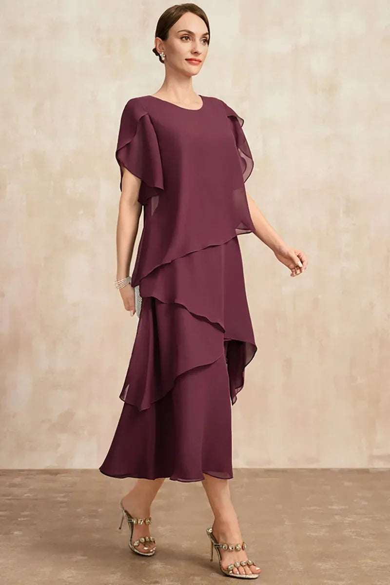 Luisa – Women Layered Chiffon Dress - Image 4