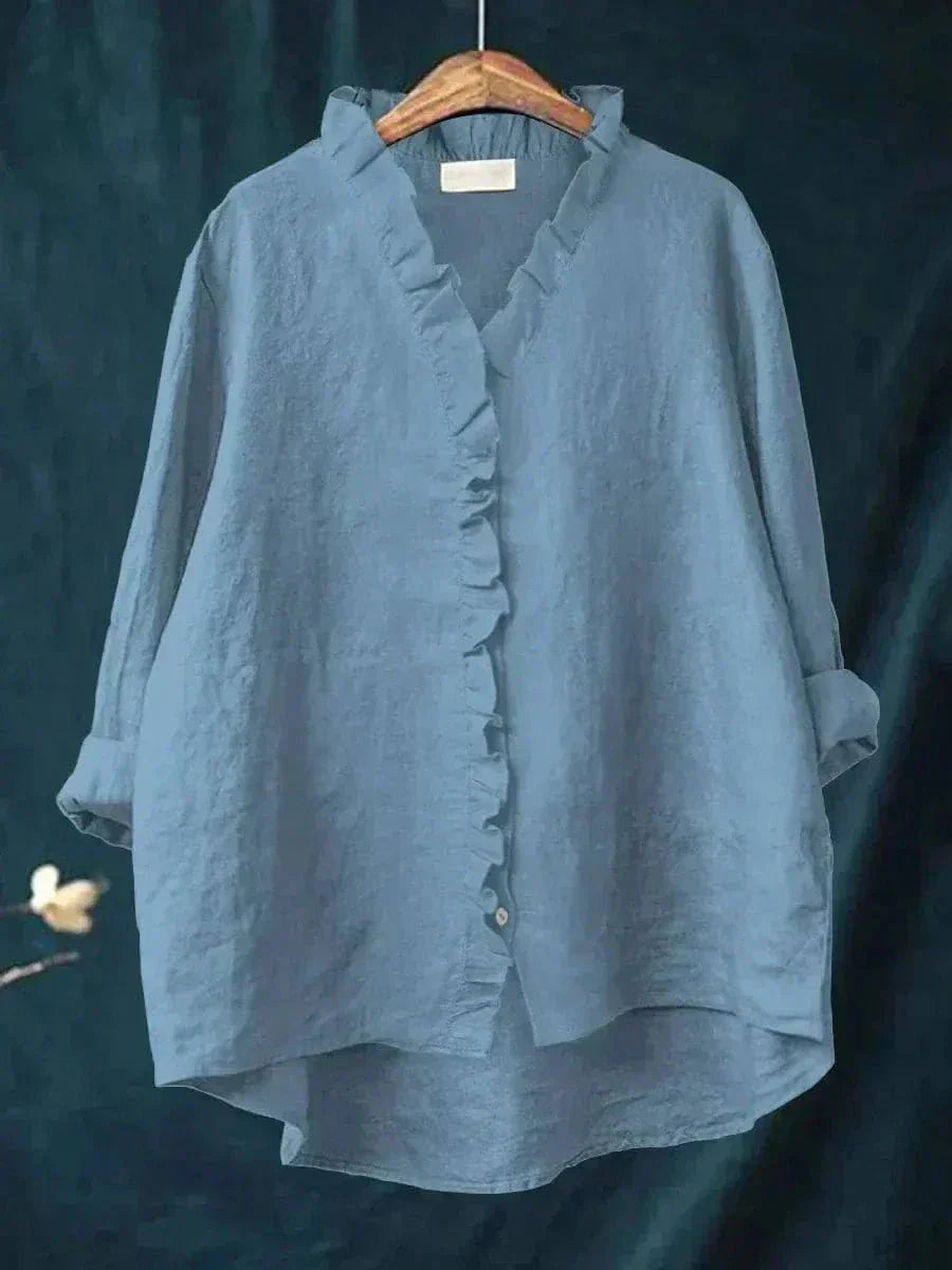 Chloe – Flowy Ruffled Blouse - Image 6