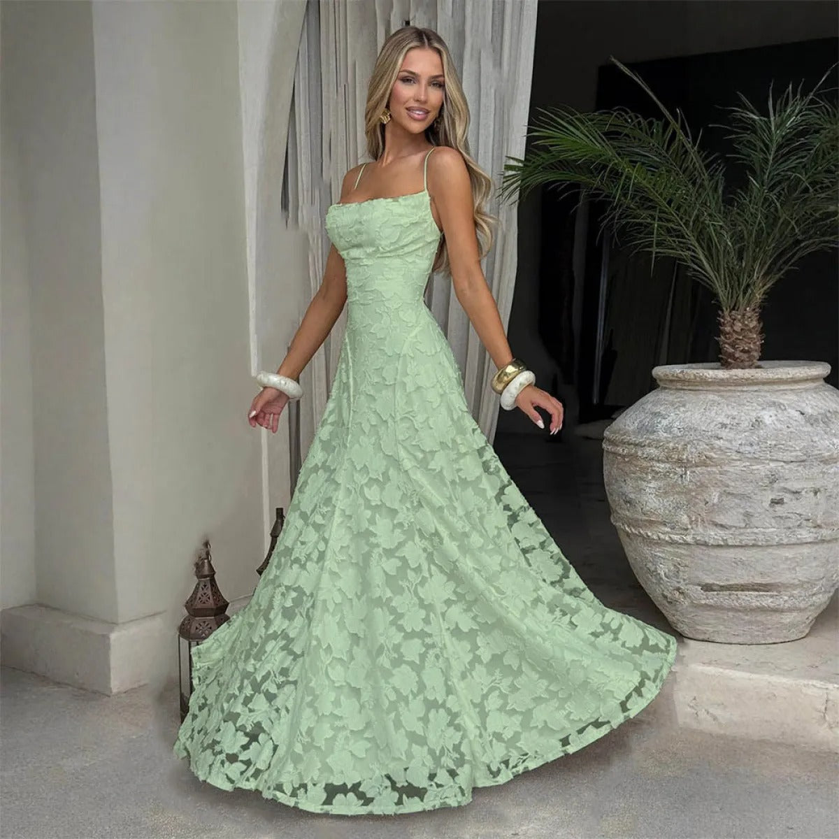 Annika – Elegantes A-Linien-Kleid mit Spaghettiträgern für Damen - Image 1