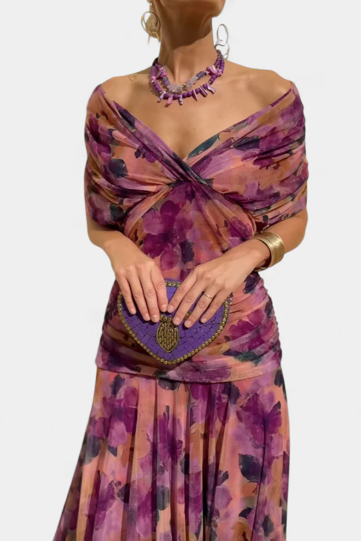 Kirsten – Elegantes schulterfreies Maxikleid für Damen - Image 4