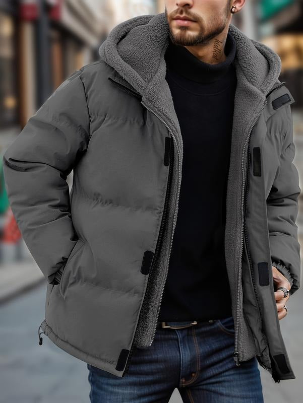 Men's Quilted Jacket with Hood | Cozy Lined Design | E&R - 3 - Elvaroza.com