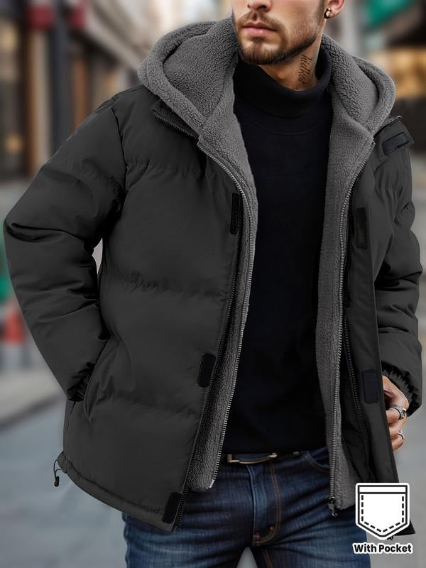 Men's Quilted Jacket with Hood | Cozy Lined Design | E&R - 2 - Elvaroza.com