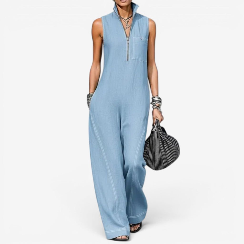 Frieda – Chic Sleeveless jumpsuit - Image 2