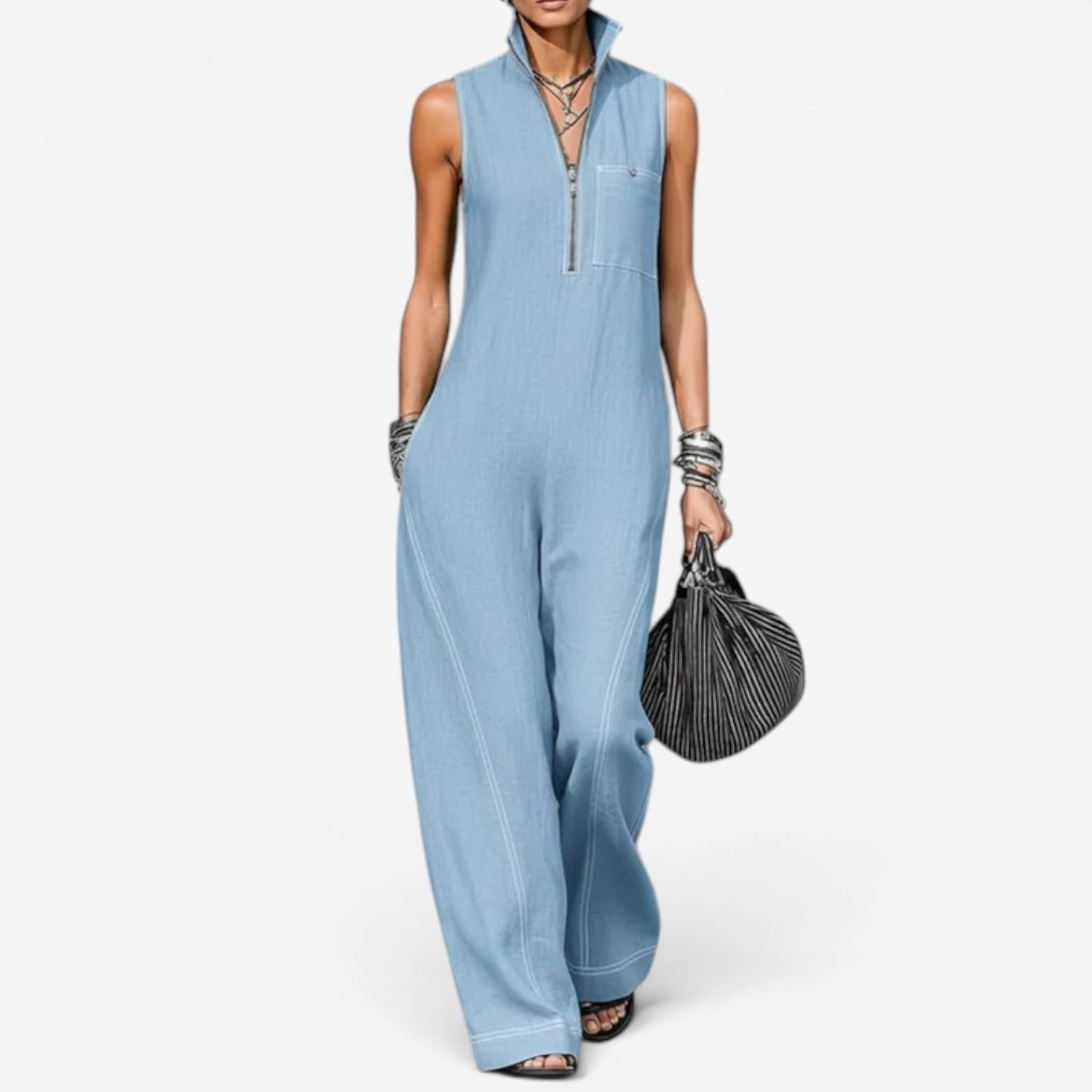 Frieda – Chic Sleeveless jumpsuit - Image 2
