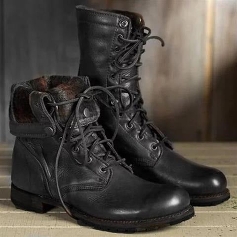 Men's Lace-Up Boots with Cozy Lining and Sturdy Sole | E&R - 2 - Elvaroza.com