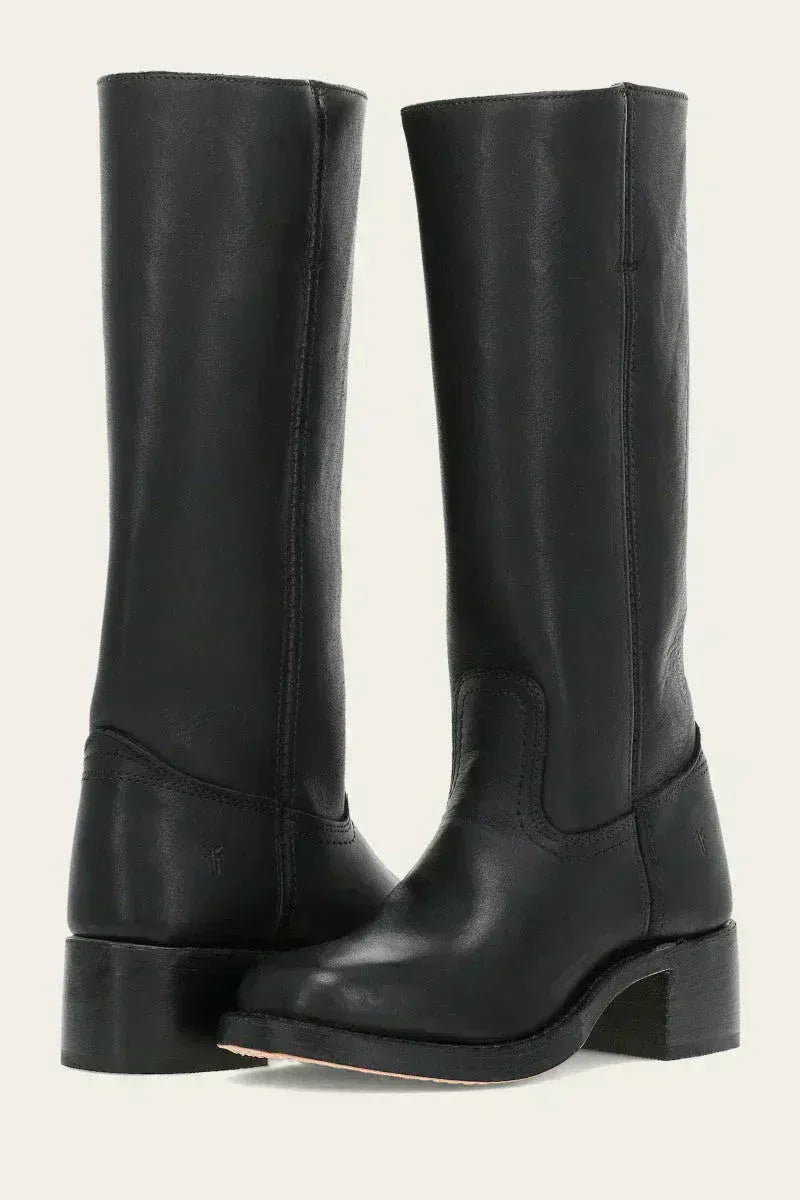 Women's Knee-High Boots, Elegant Cut with Block Heel | E&R - 3 - Elvaroza.com