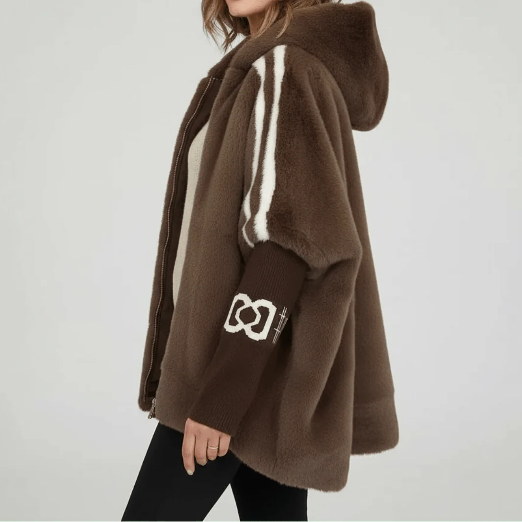 Hooded Jacket Women's with Sporty Stripes | E&R - 8 - Elvaroza.com
