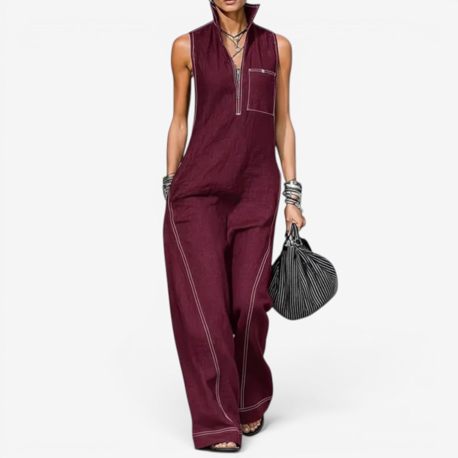 Frieda – Chic Sleeveless jumpsuit - Image 5