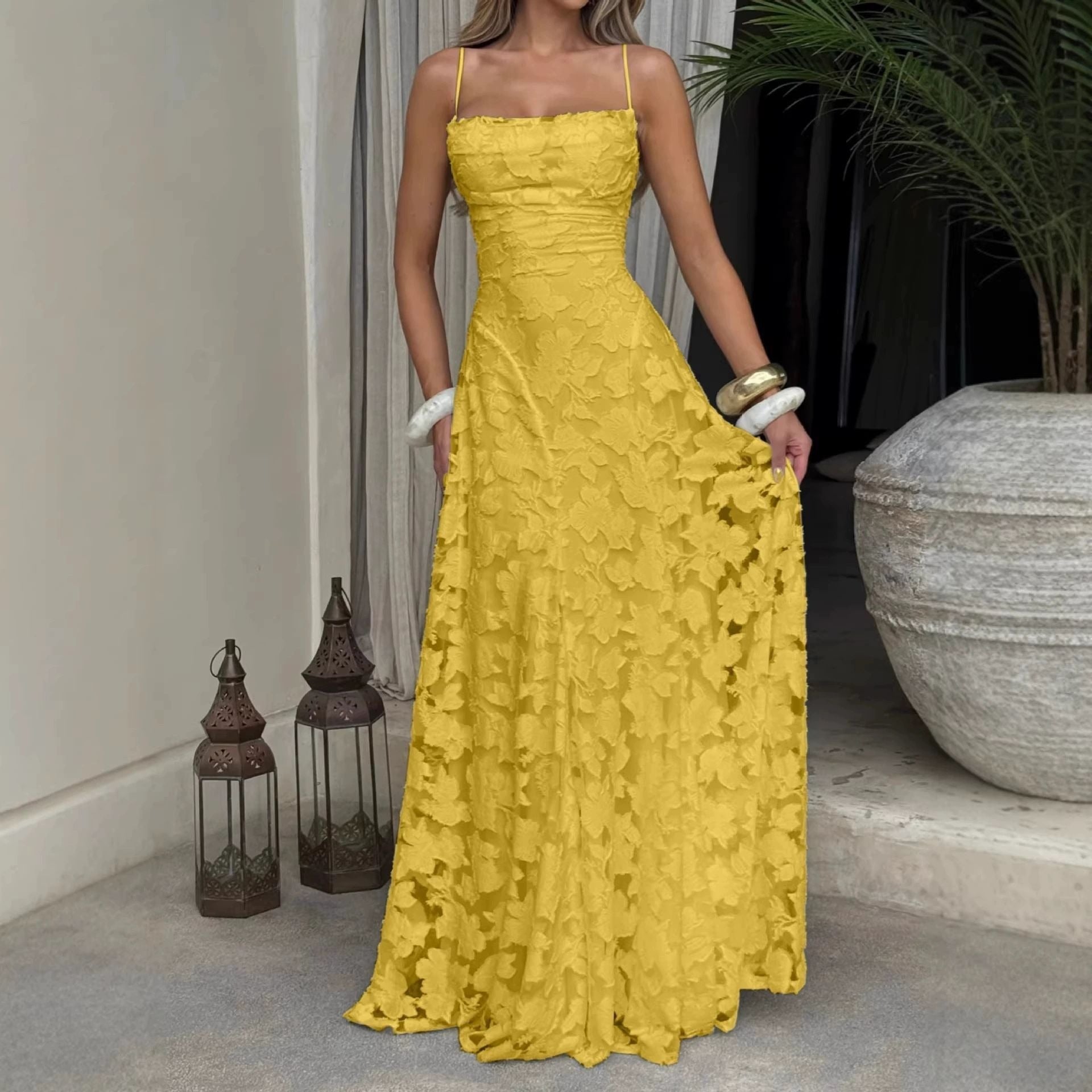 Annika – Elegantes A-Linien-Kleid mit Spaghettiträgern für Damen - Image 4