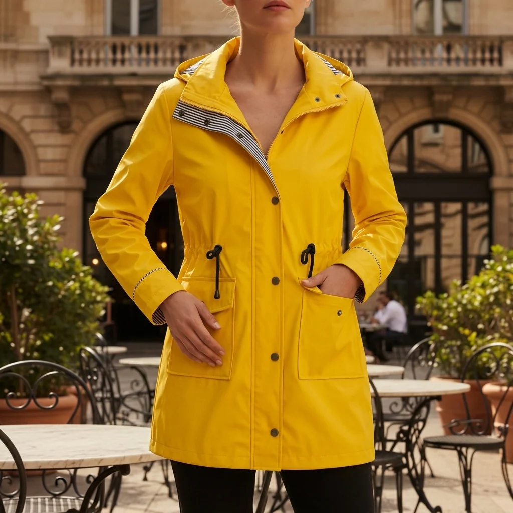 Women's Jacket with Drawstring and Hood | Adjustable Fit | E&R - 1 - Elvaroza.com