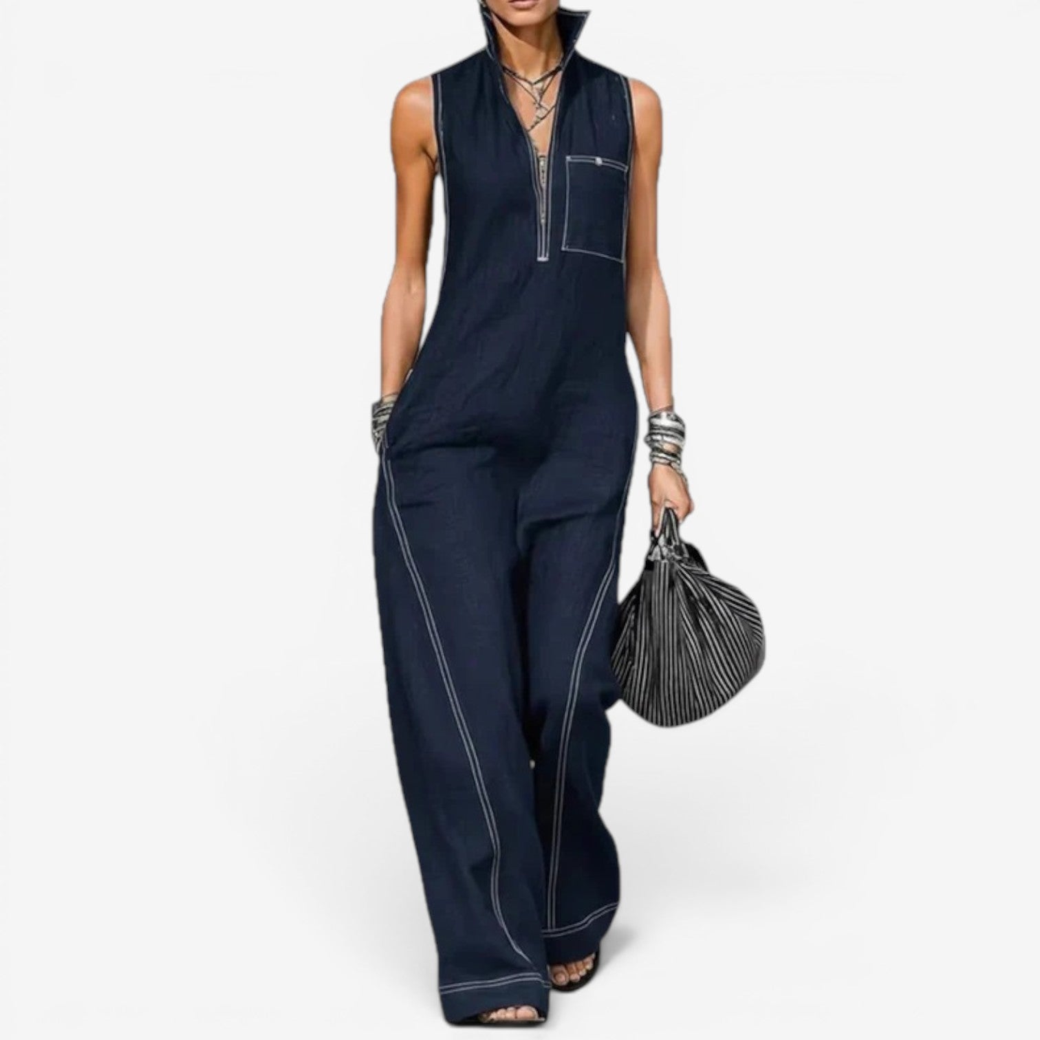 Frieda – Chic Sleeveless jumpsuit - Image 4