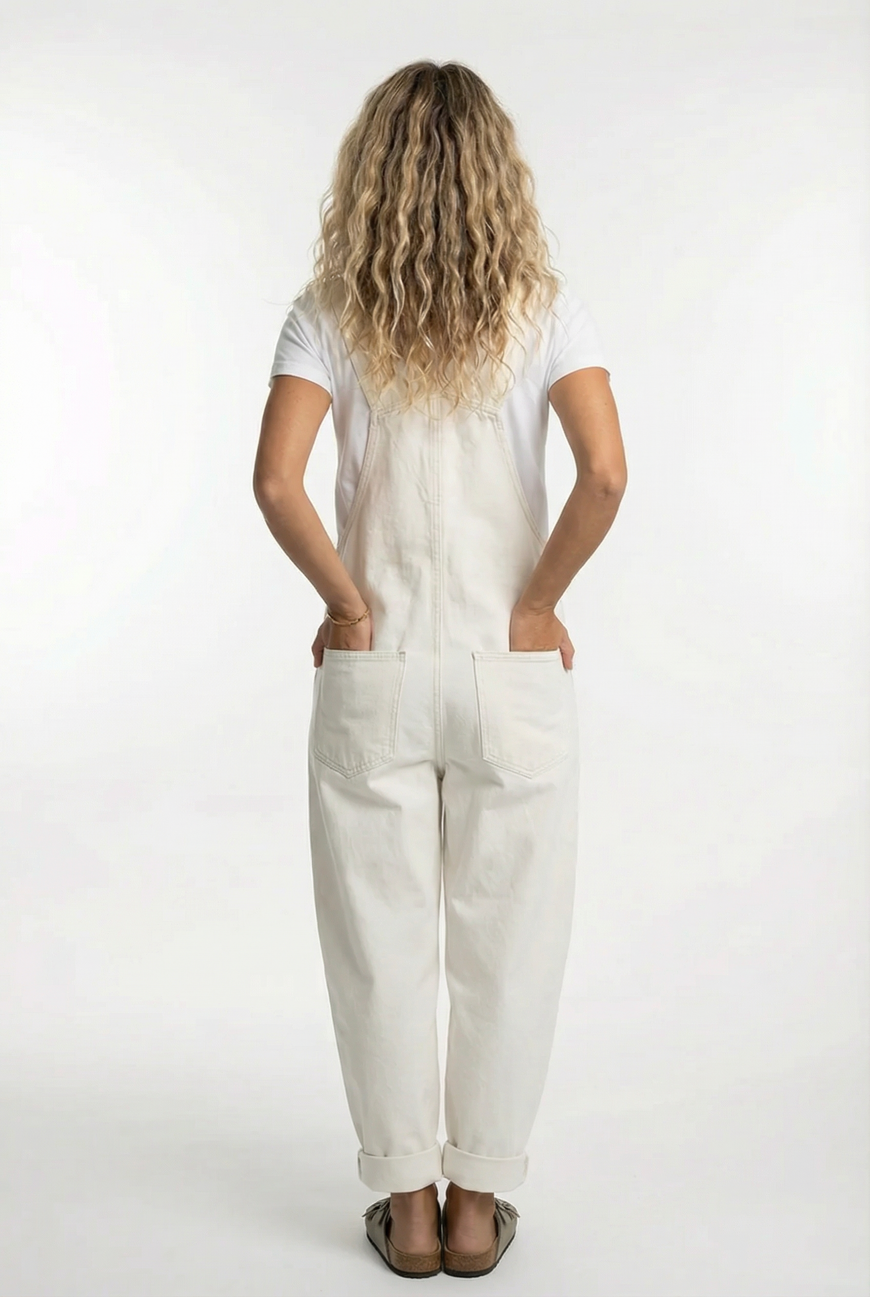 Lotte – Stylish Buckle Denim Overall - Image 8