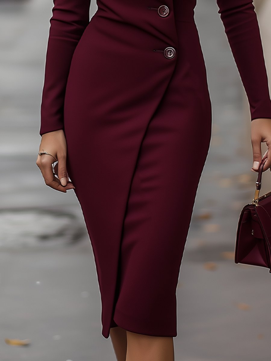 Addison – Women Elegant Wrap Dress - Image 3