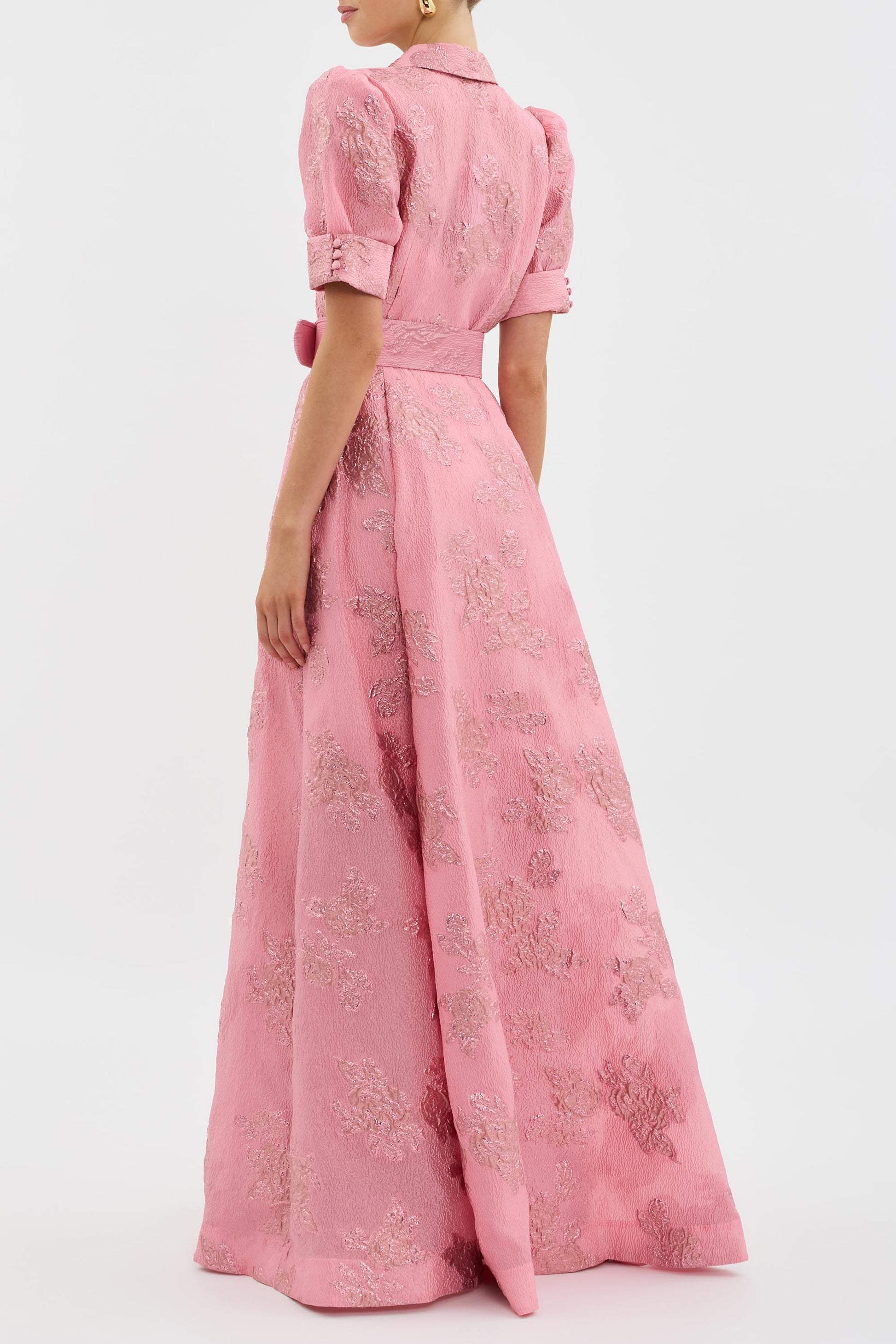 Hannah – Women Lapel High Waist Dress - Image 2