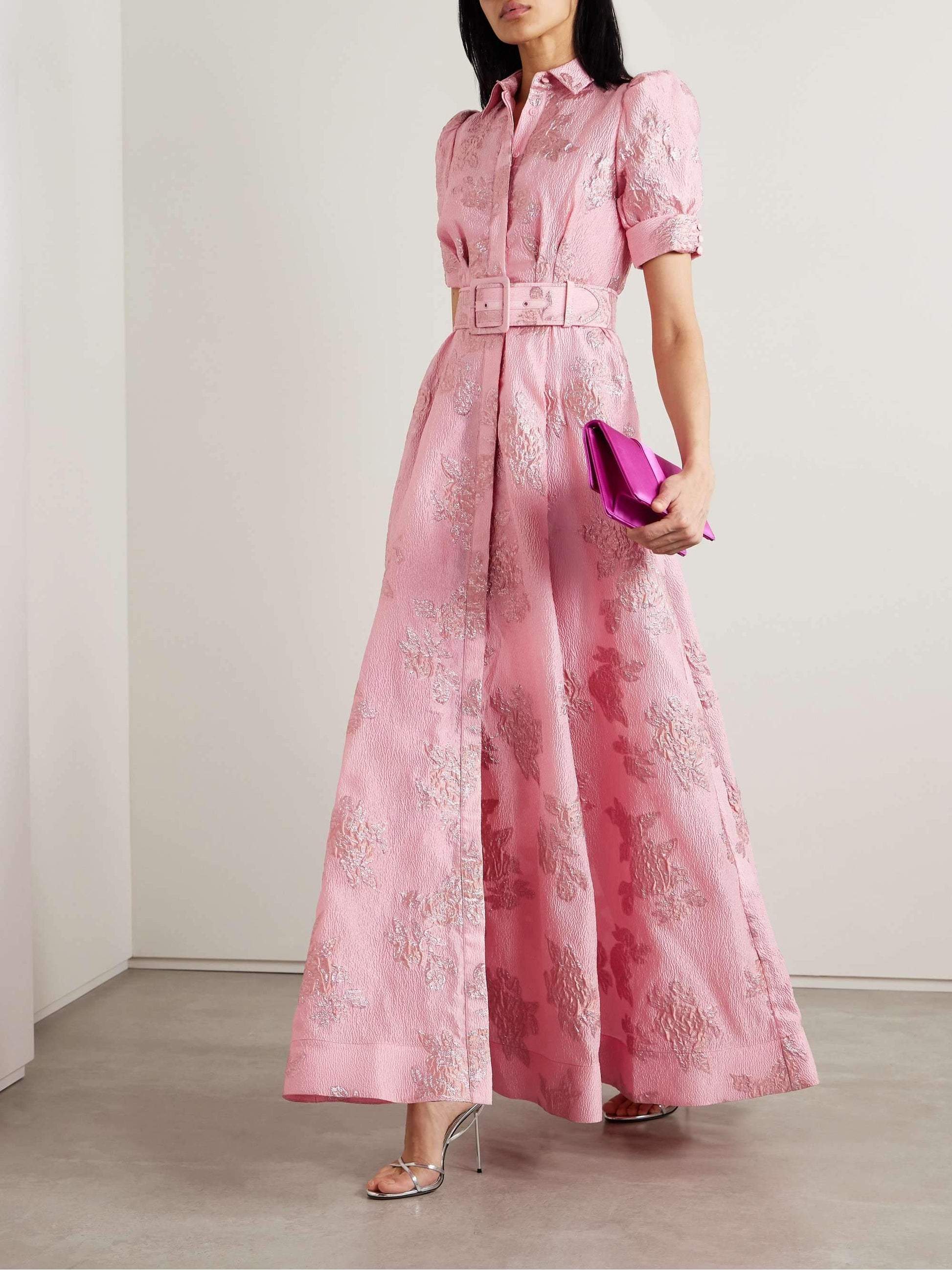 Hannah – Women Lapel High Waist Dress - Image 5