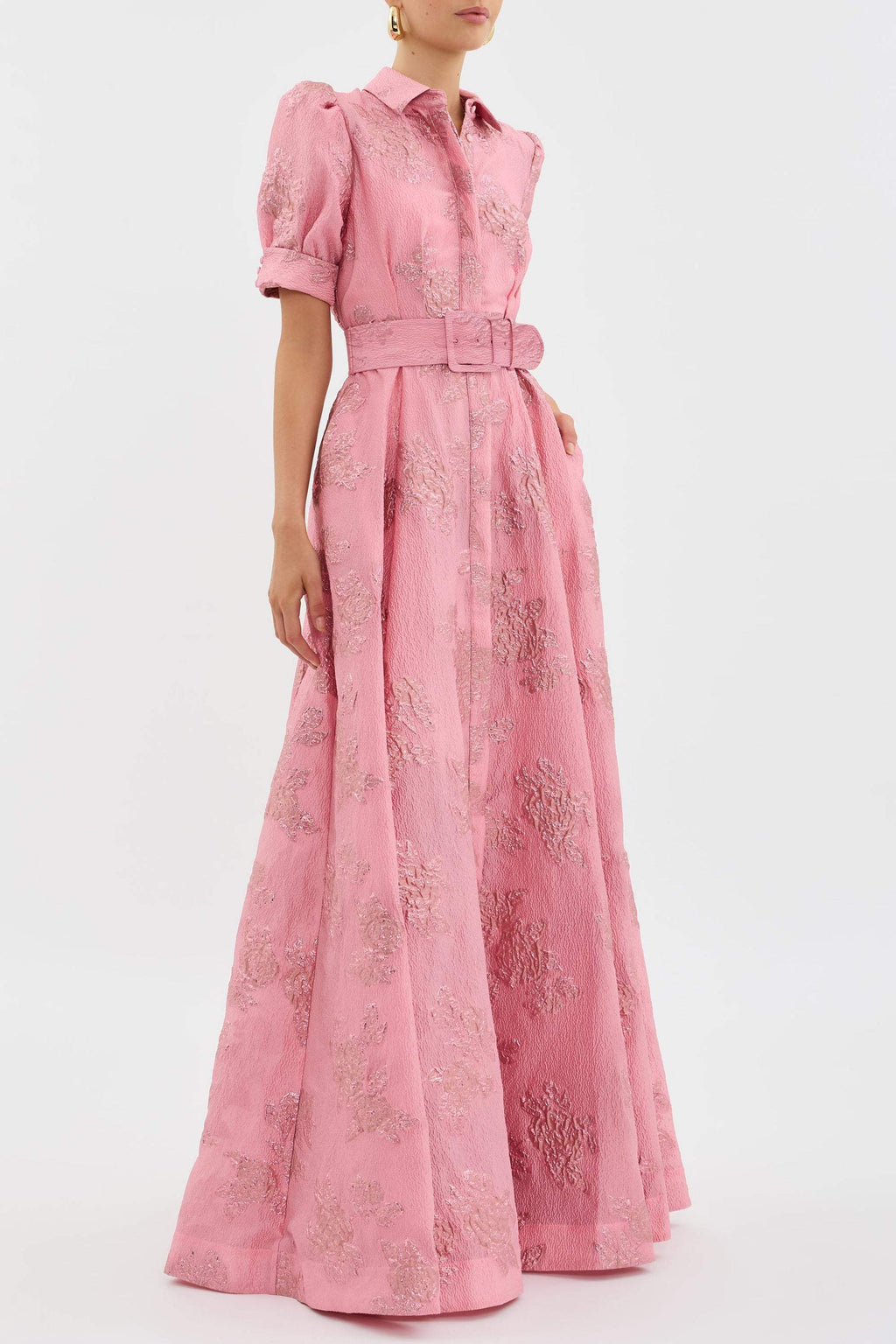 Hannah – Women Lapel High Waist Dress - Image 3