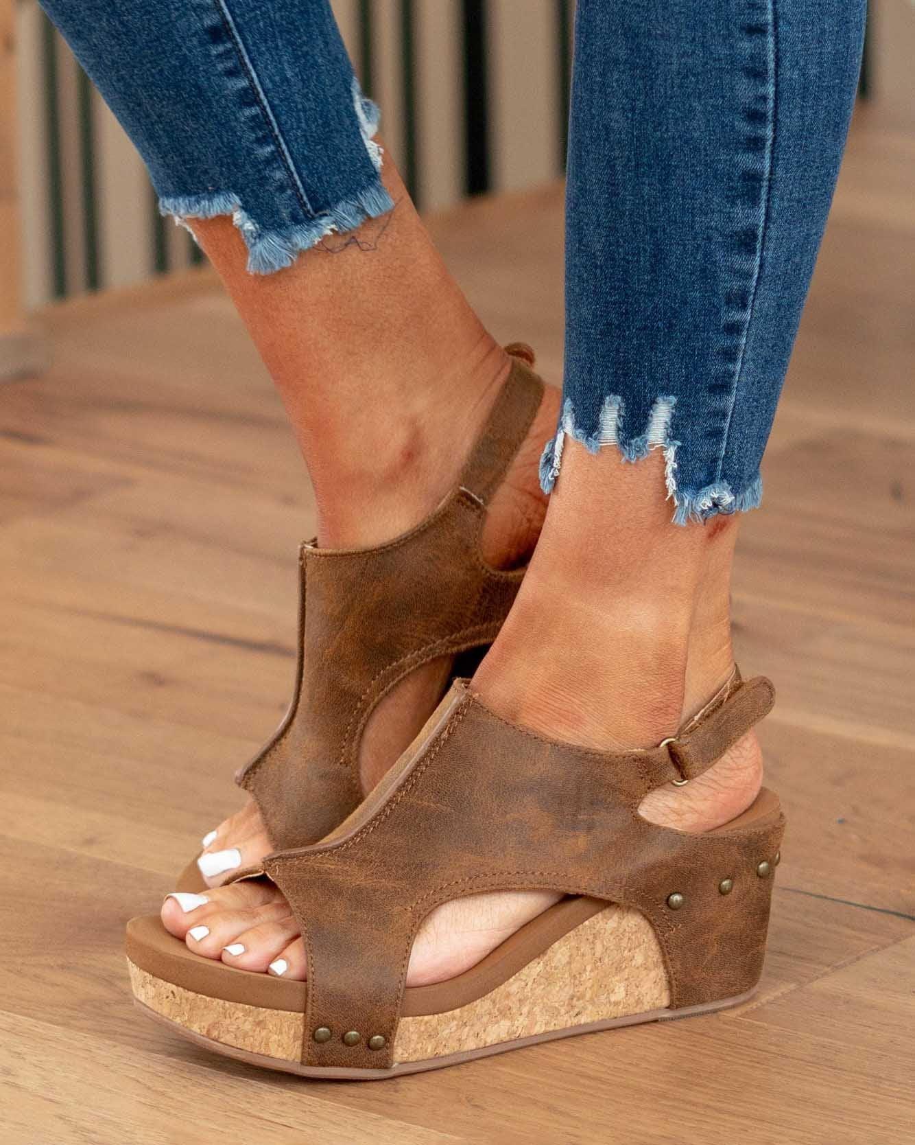 Chloe – Women Casual Wedge Sandals - Image 1