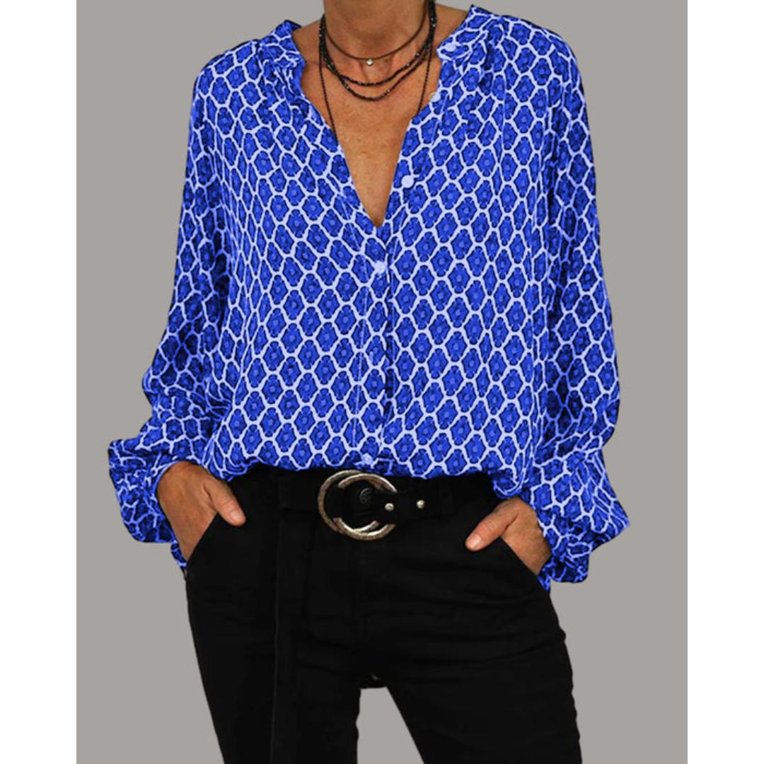 Emma – Women Patterned Blouse - Image 5